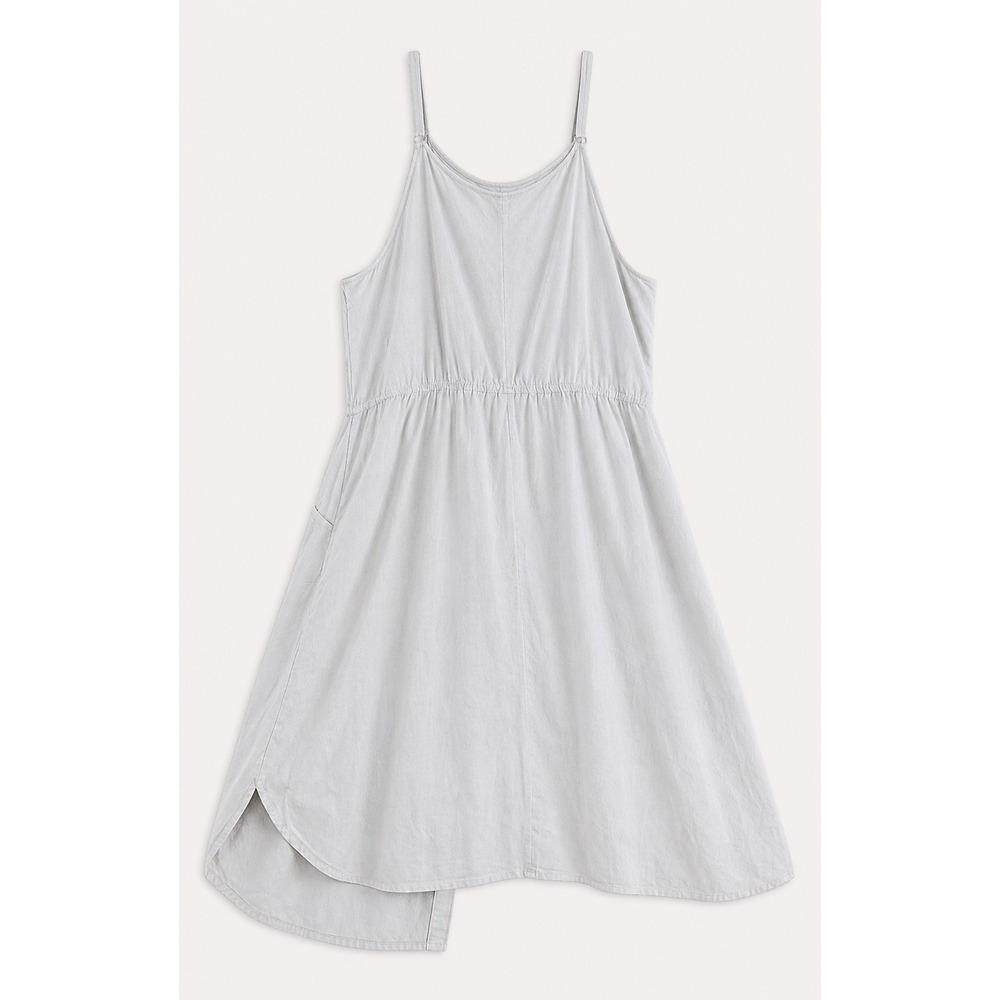 2/$30 Old Navy Midi Sun Dress Sz XL White Button Front Linen Blend Resort Beachy - Picture 4 of 11